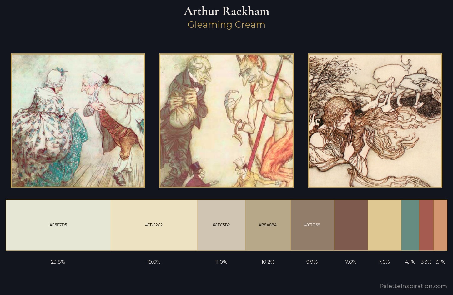 Arthur Rackham Palette 2 — Gleaming Cream