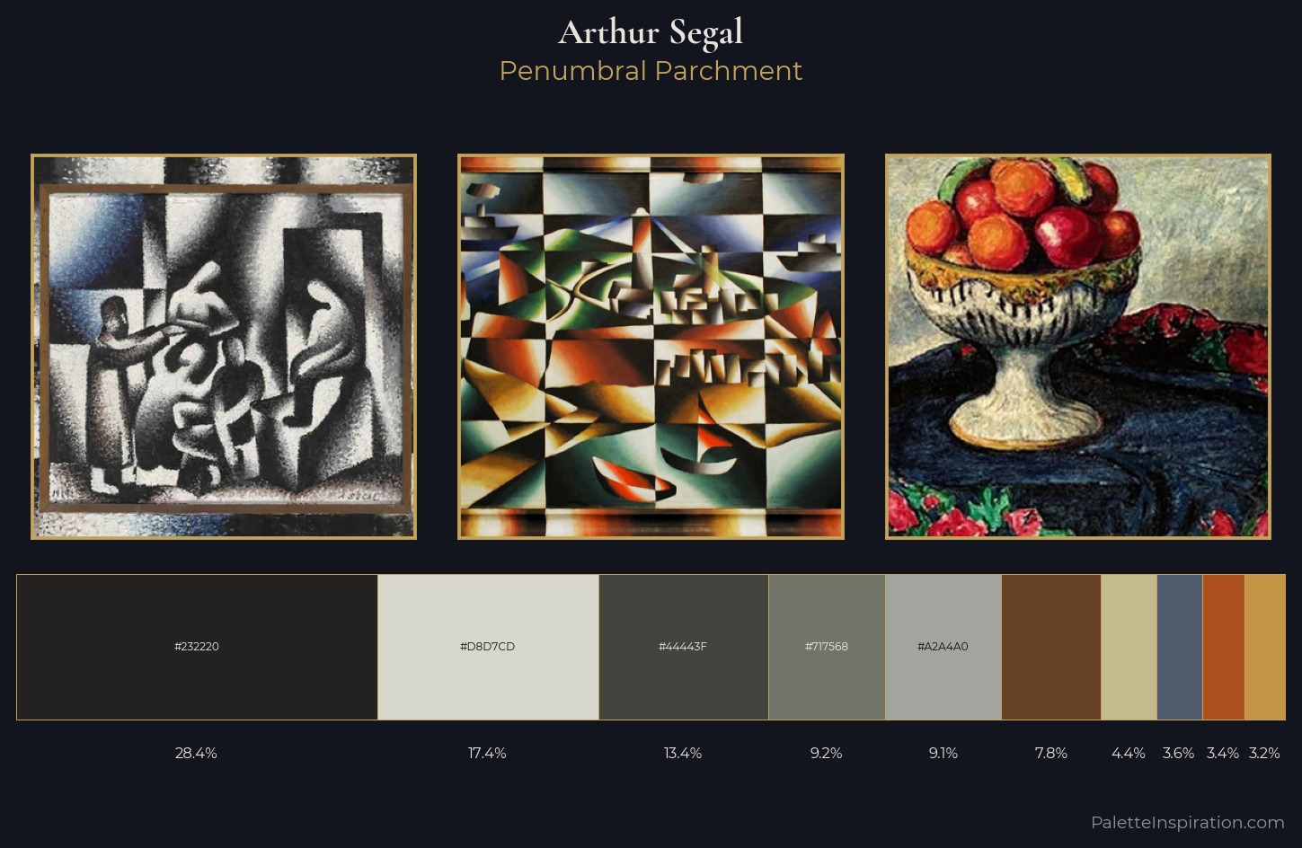 Arthur Segal Palette 4 — Penumbral Parchment