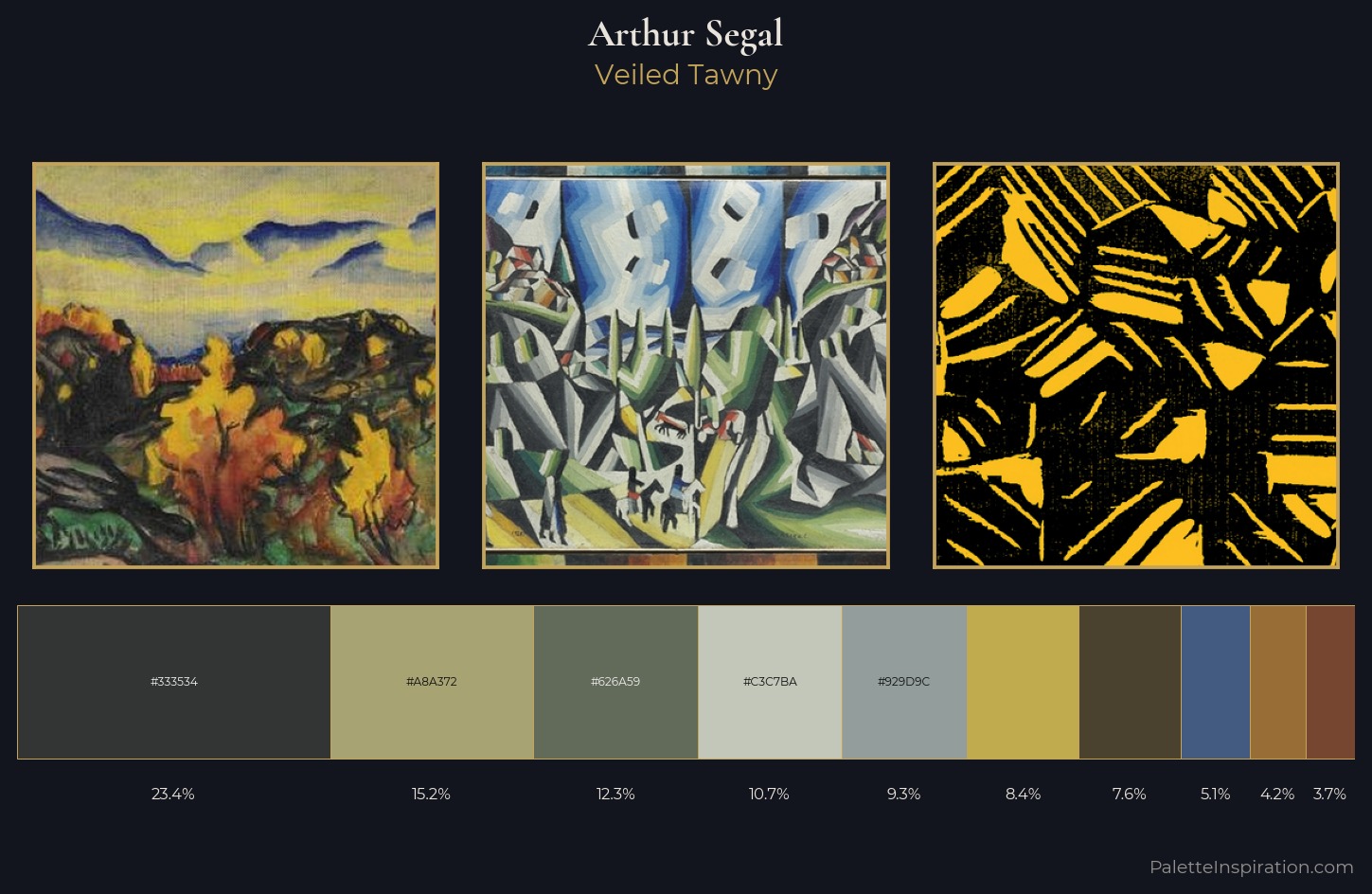 Arthur Segal Palette 5 — Veiled Tawny