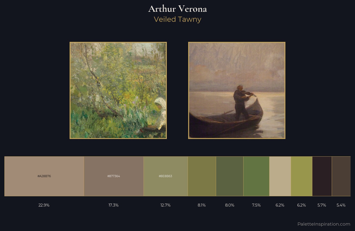 Arthur Verona Palette 3 — Veiled Tawny