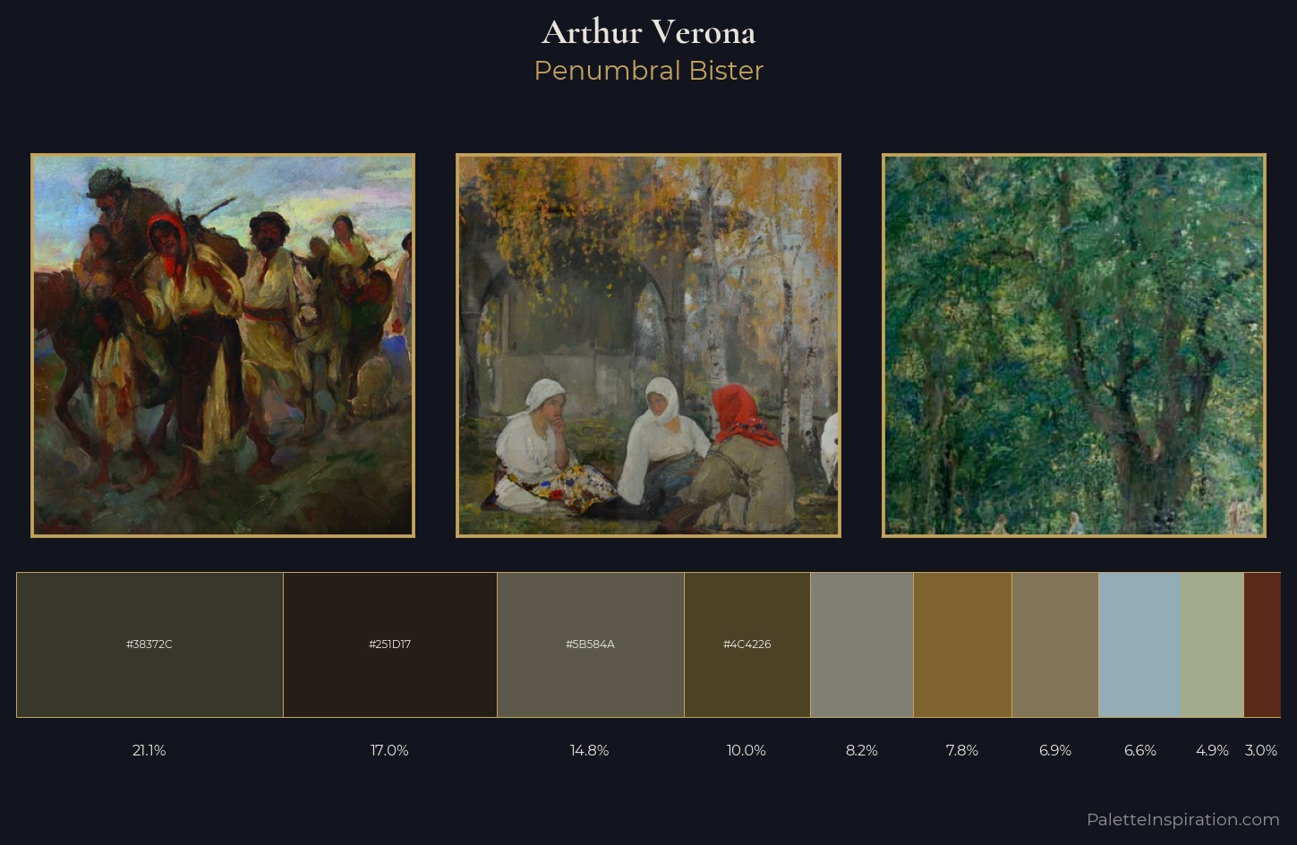 Arthur Verona Palette 5 — Penumbral Bister