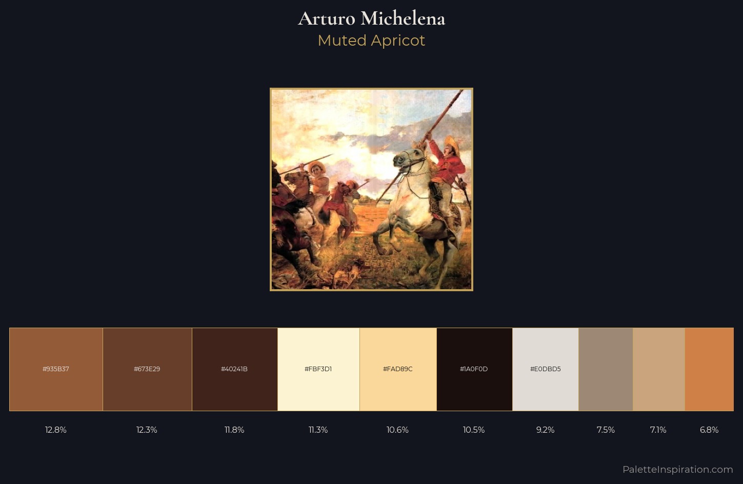 Arturo Michelena Palette 1 — Muted Apricot