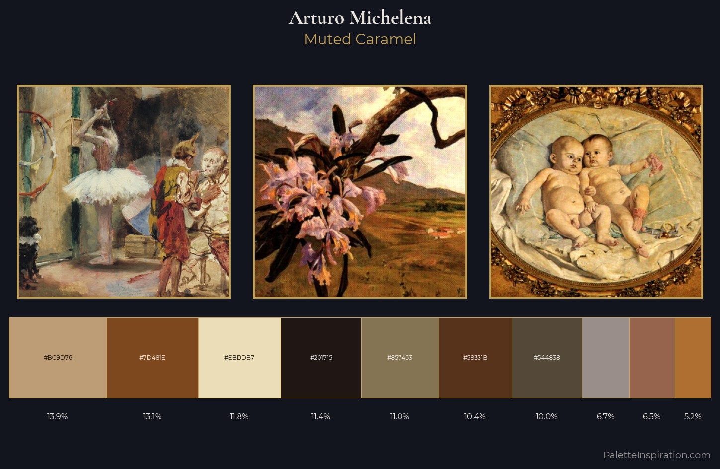Arturo Michelena Palette 6 — Muted Caramel