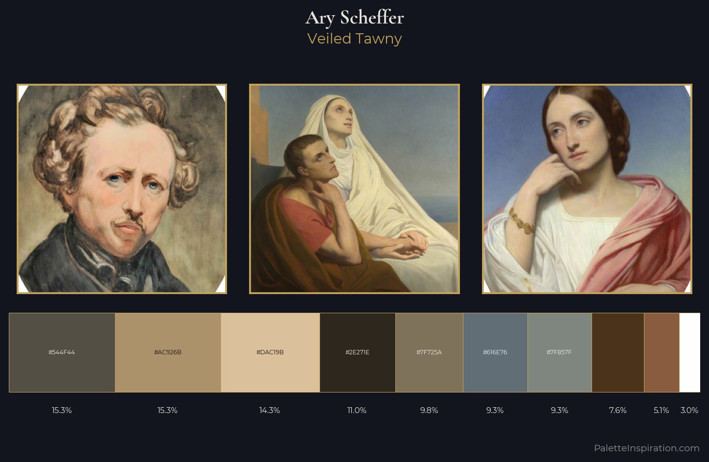 Ary Scheffer Palette 1 — Veiled Tawny