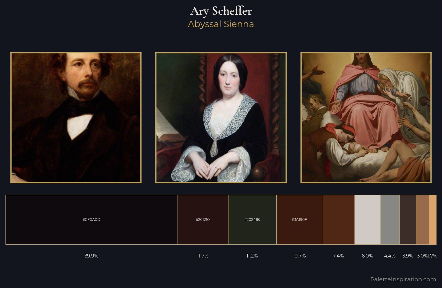 Ary Scheffer Palette 6 — Abyssal Sienna