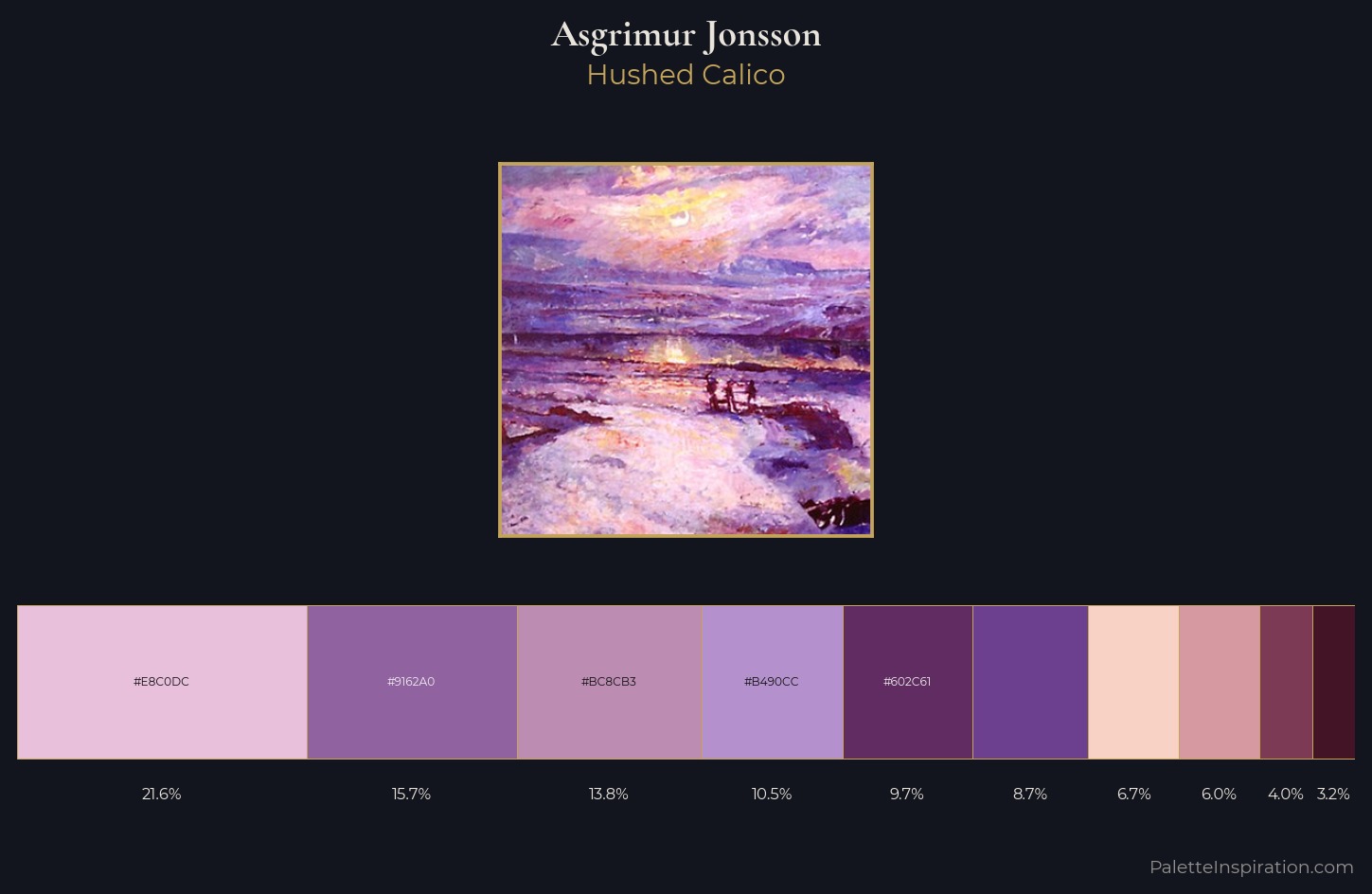 Asgrimur Jonsson Palette 1 — Hushed Calico