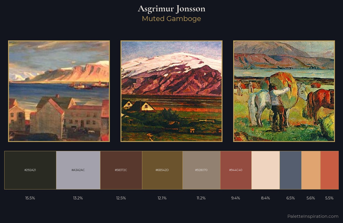 Asgrimur Jonsson Palette 4 — Muted Gamboge