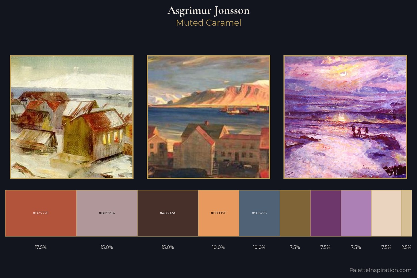 Asgrimur Jonsson Master Palette — Muted Caramel
