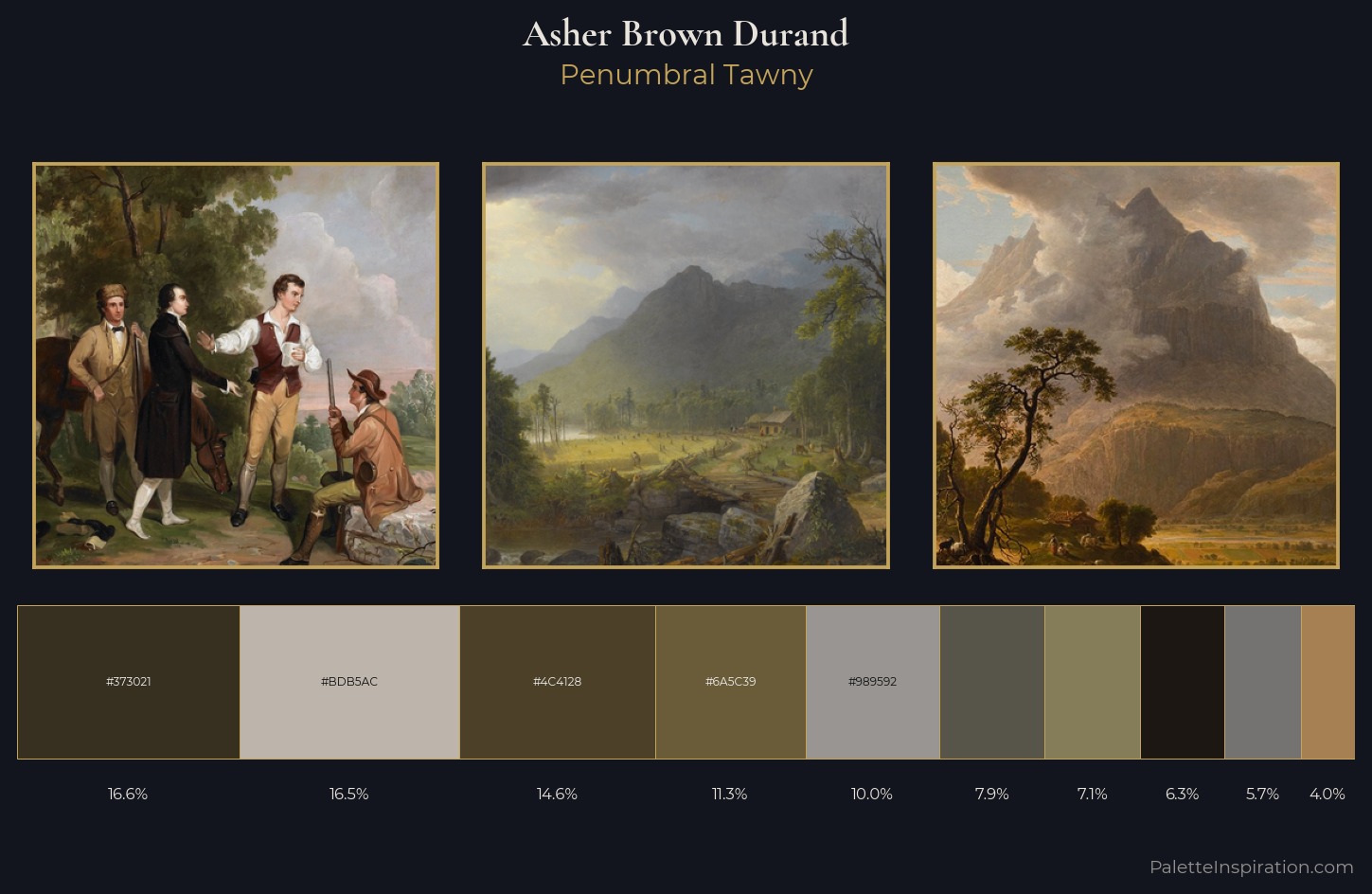 Asher Brown Durand Palette 7 — Penumbral Tawny