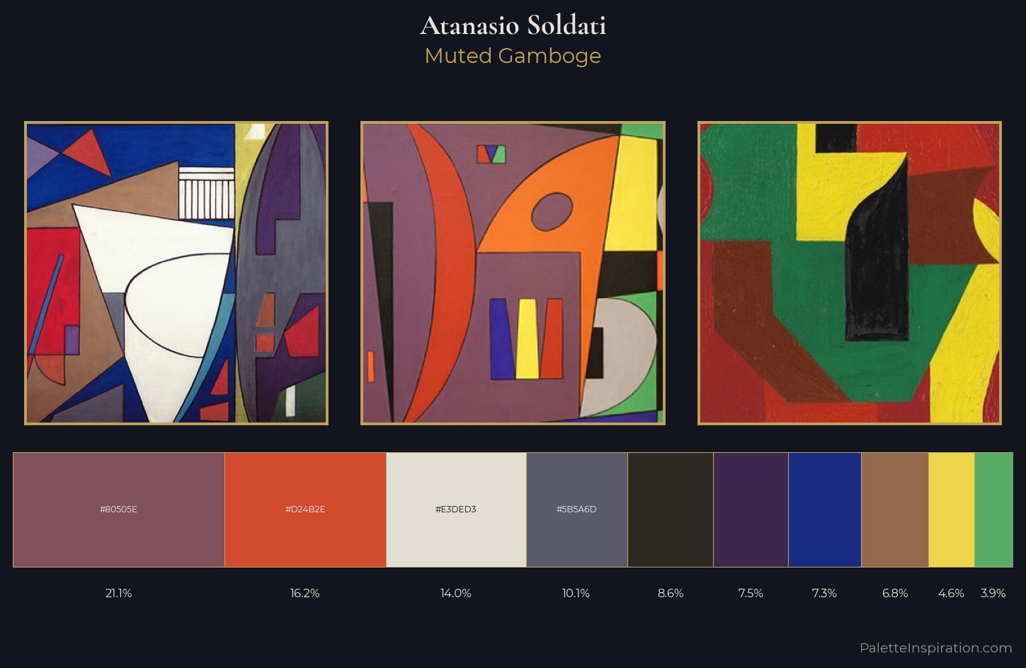 Atanasio Soldati Palette 2 — Muted Gamboge