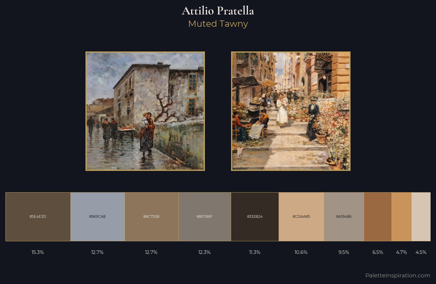Attilio Pratella Palette 2 — Muted Tawny