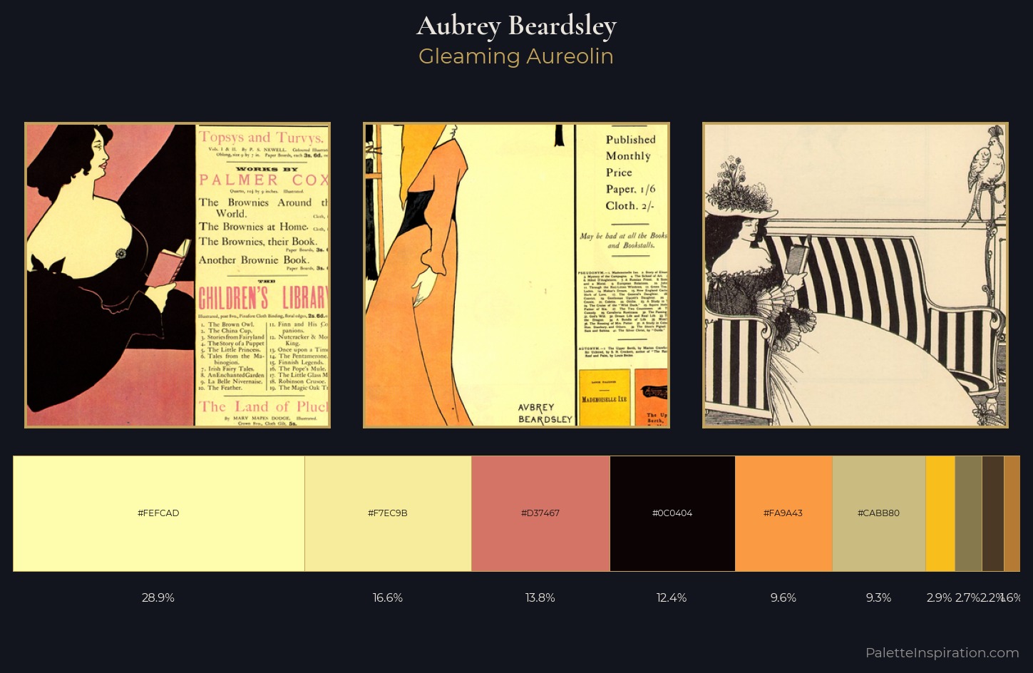 Aubrey Beardsley Palette 1 — Gleaming Aureolin