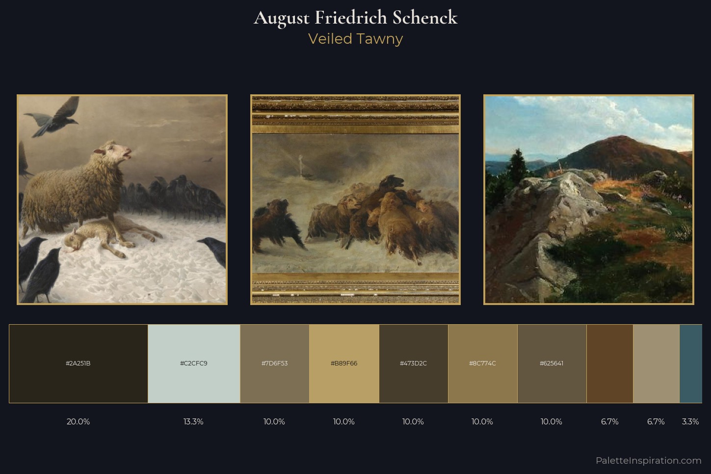 August Friedrich Schenck Master Palette — Veiled Tawny