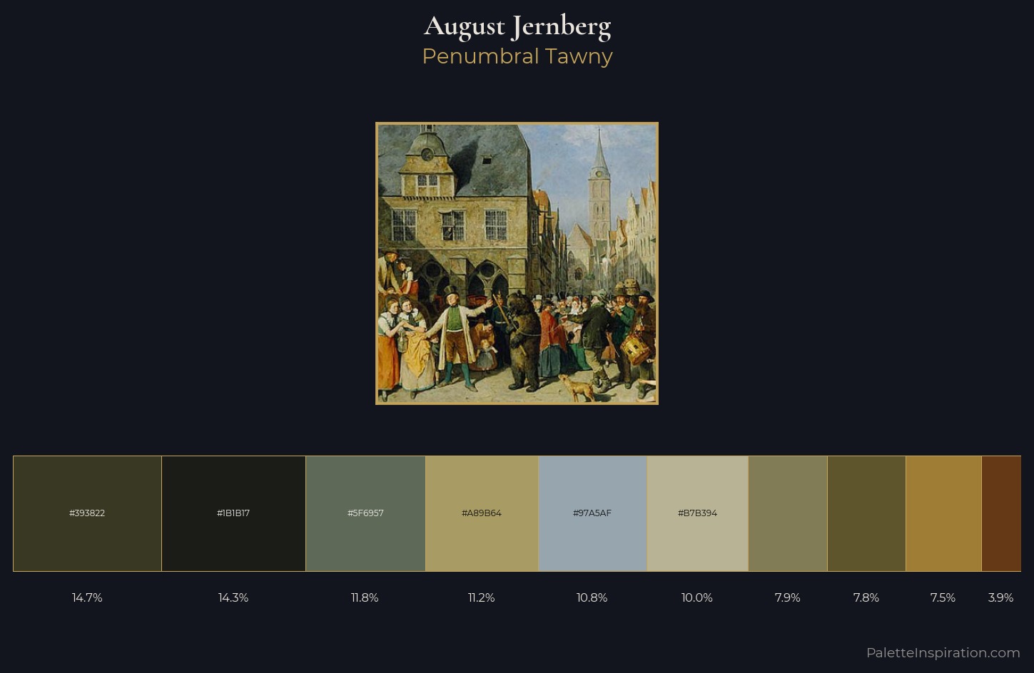 August Jernberg Palette 2 — Penumbral Tawny
