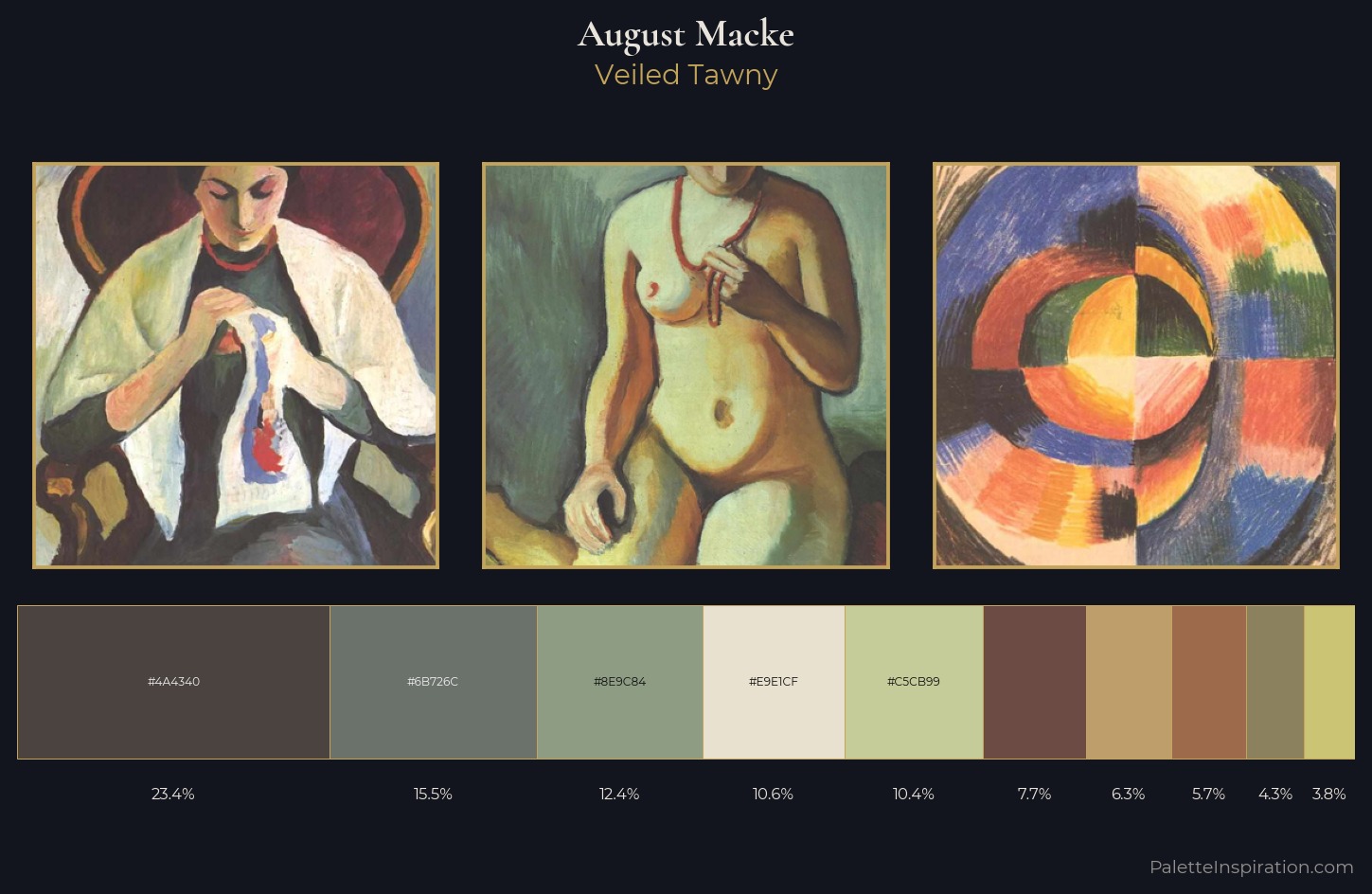 August Macke Palette 3 — Veiled Tawny