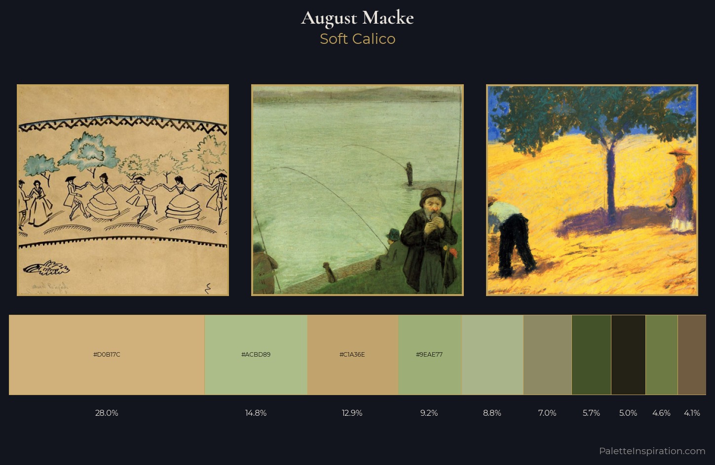 August Macke Palette 6 — Soft Calico