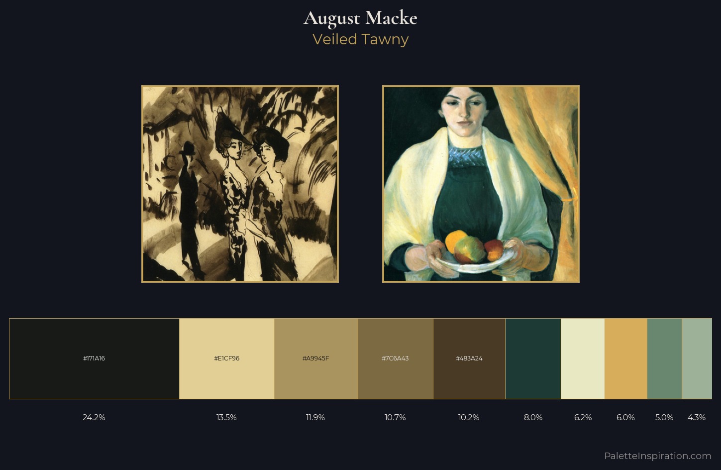 August Macke Palette 7 — Veiled Tawny