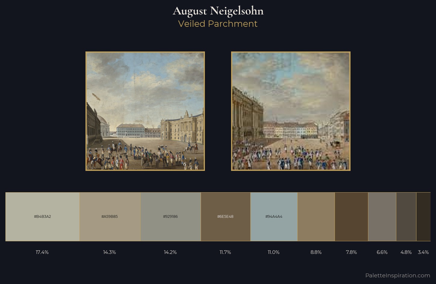 August Neigelsohn Palette 1 — Veiled Parchment