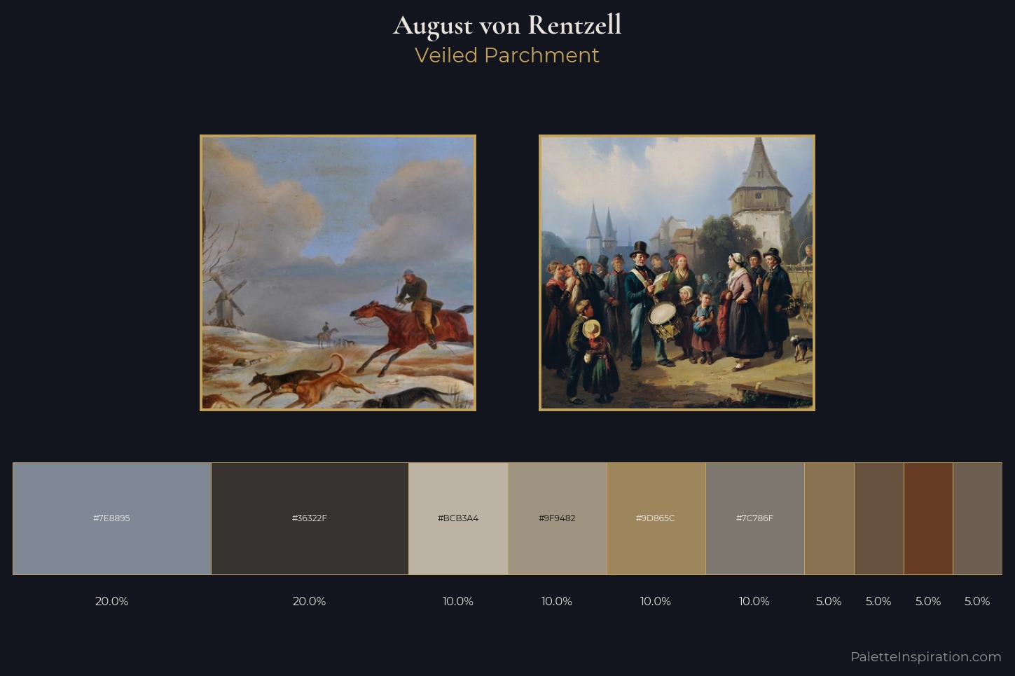 August von Rentzell Master Palette — Veiled Parchment