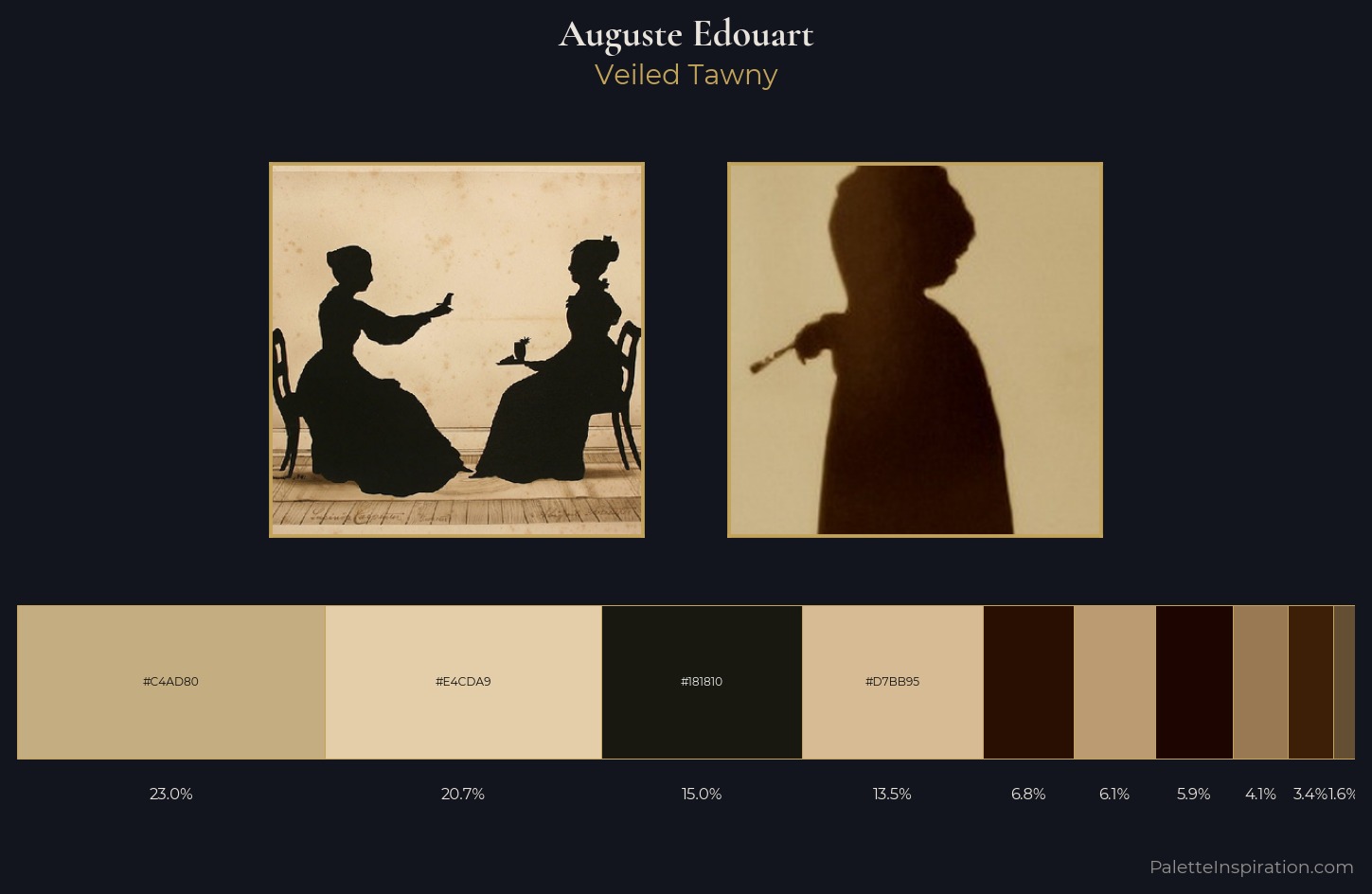 Auguste Edouart Palette 4 — Veiled Tawny