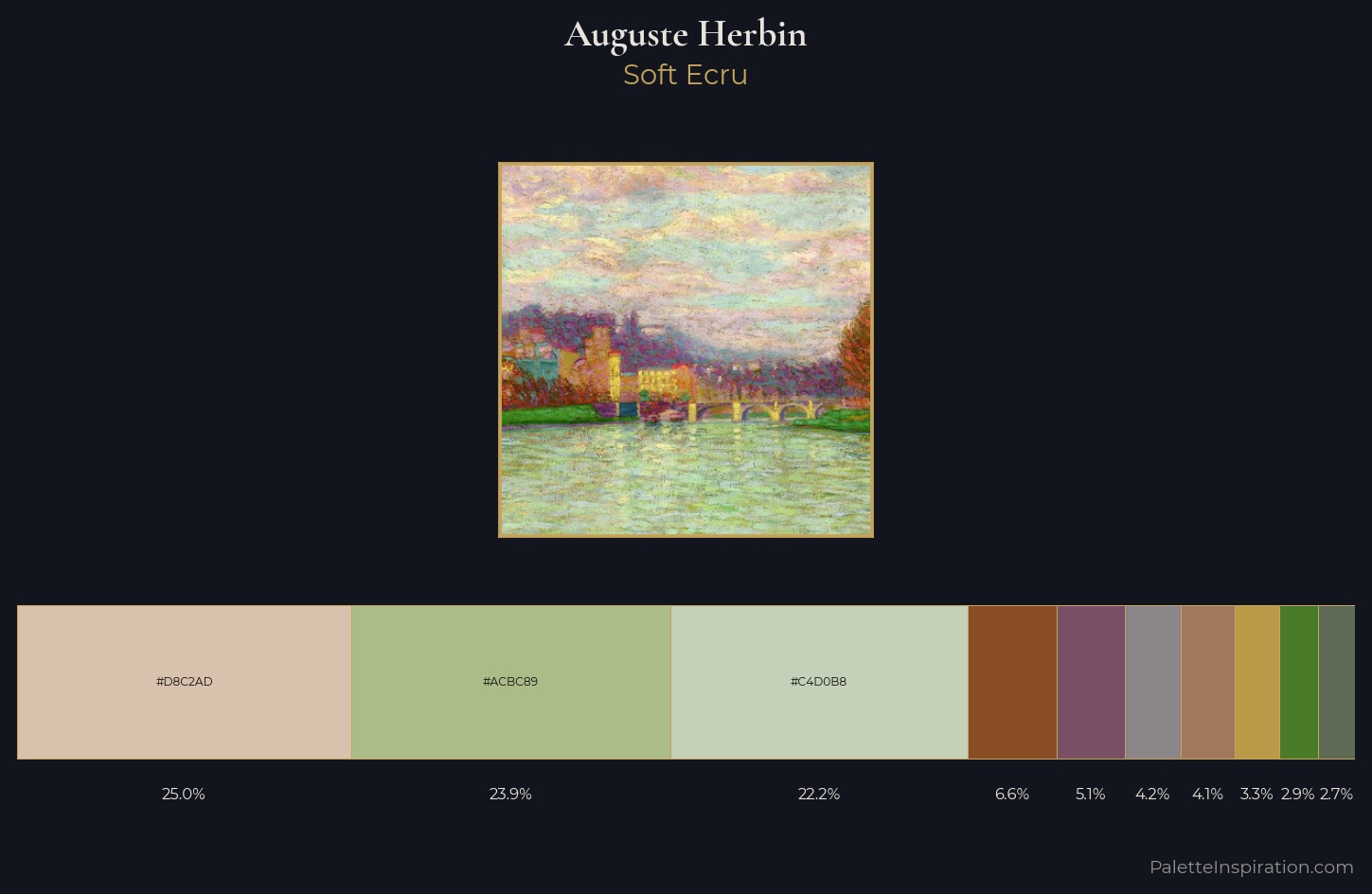 Auguste Herbin Palette 2 — Soft Ecru