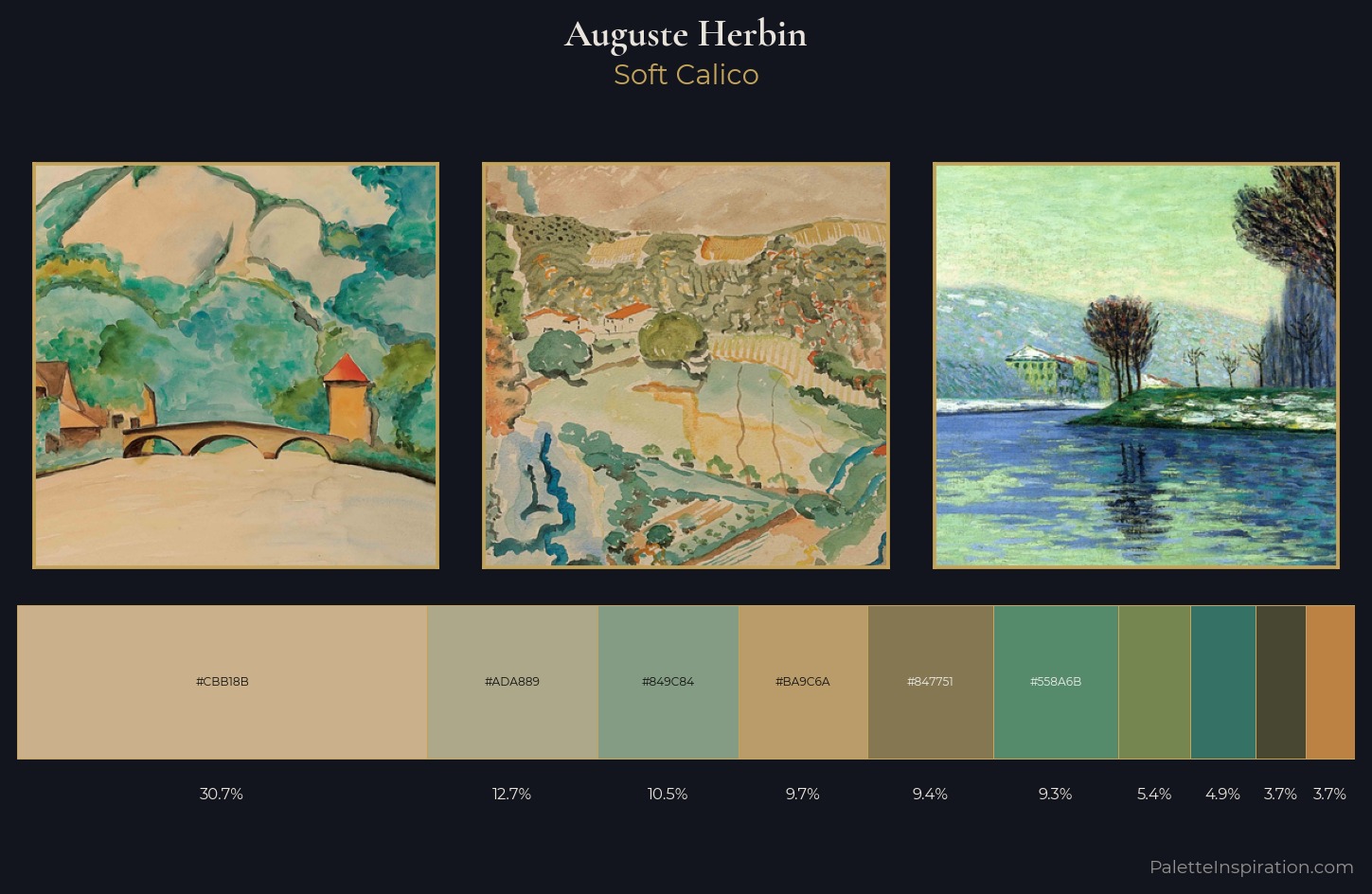 Auguste Herbin Palette 4 — Soft Calico