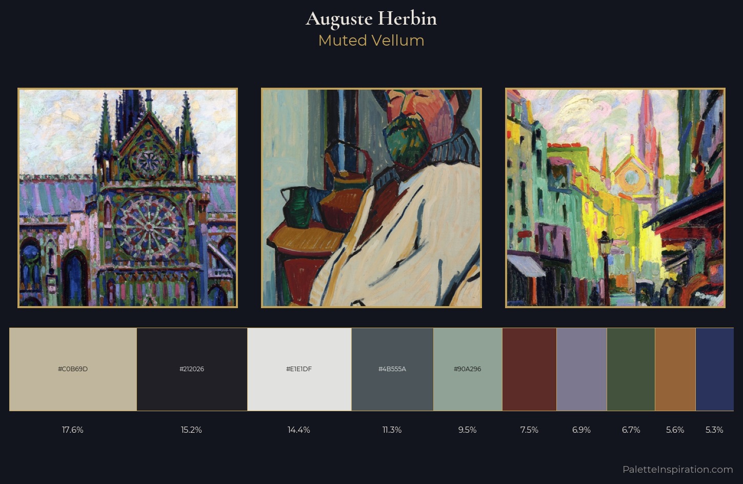 Auguste Herbin Palette 6 — Muted Vellum