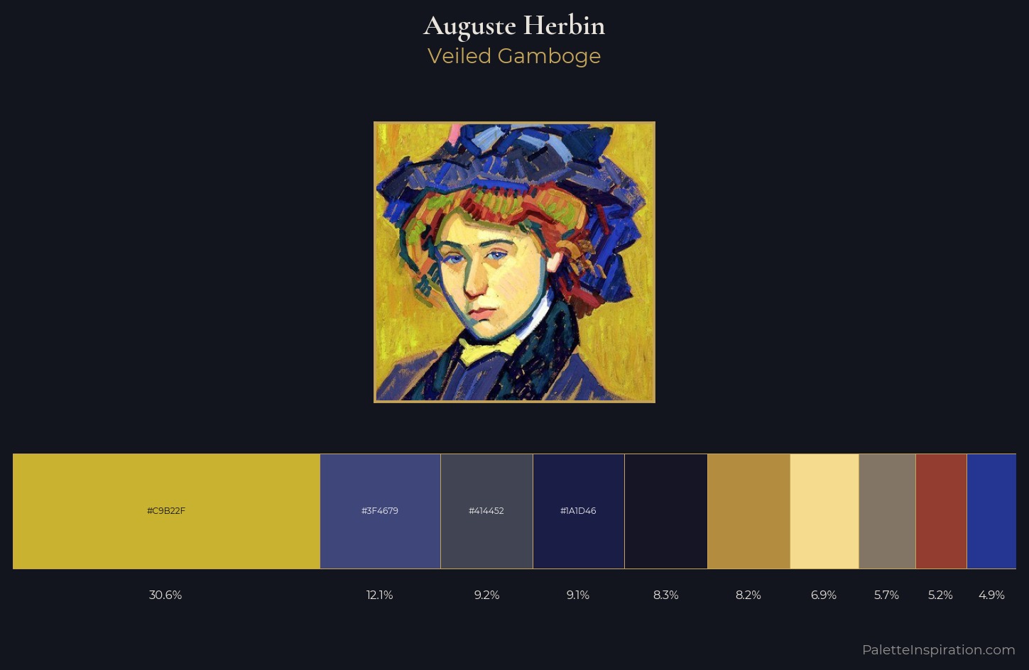 Auguste Herbin Palette 8 — Veiled Gamboge