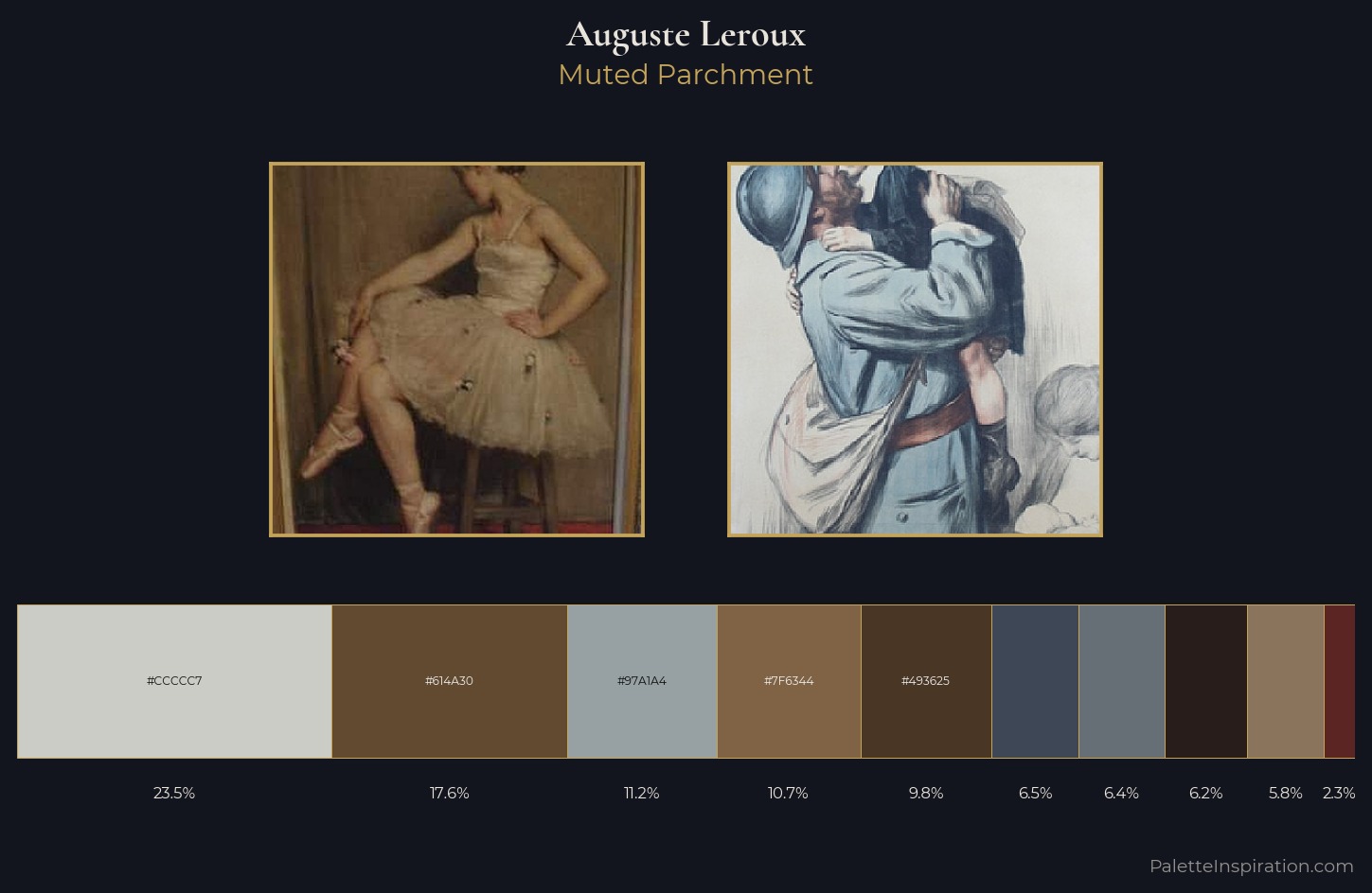 Auguste Leroux Palette 1 — Muted Parchment