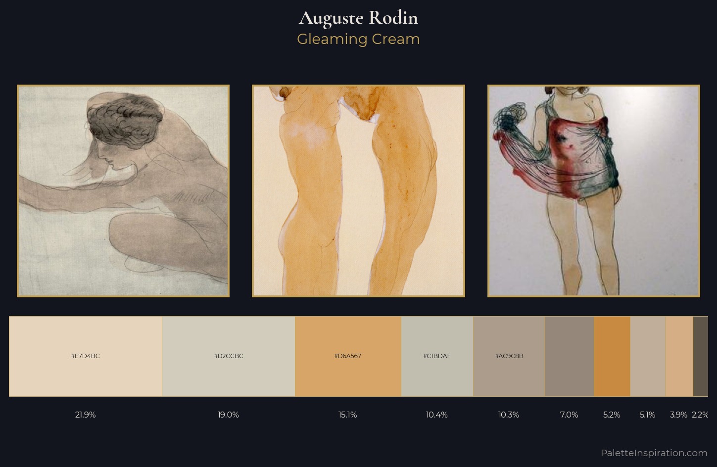 Auguste Rodin Palette 1 — Gleaming Cream