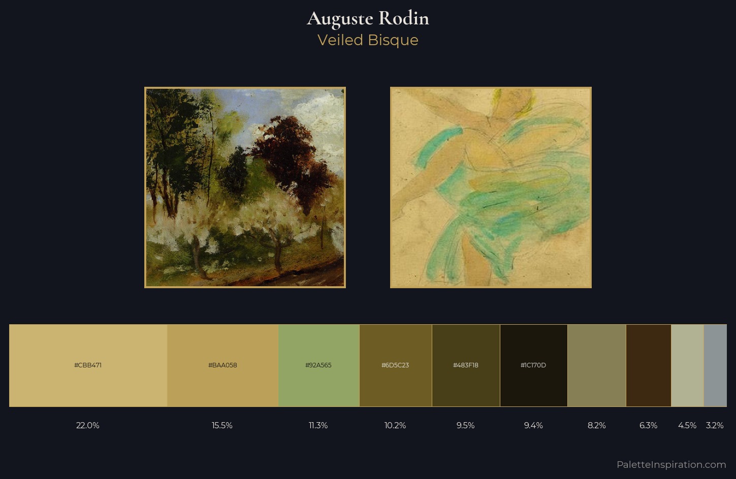 Auguste Rodin Palette 4 — Veiled Bisque