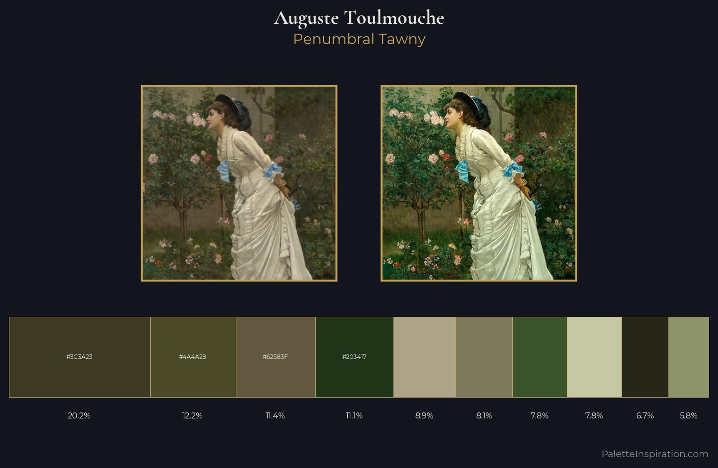 Auguste Toulmouche Palette 4 — Penumbral Tawny