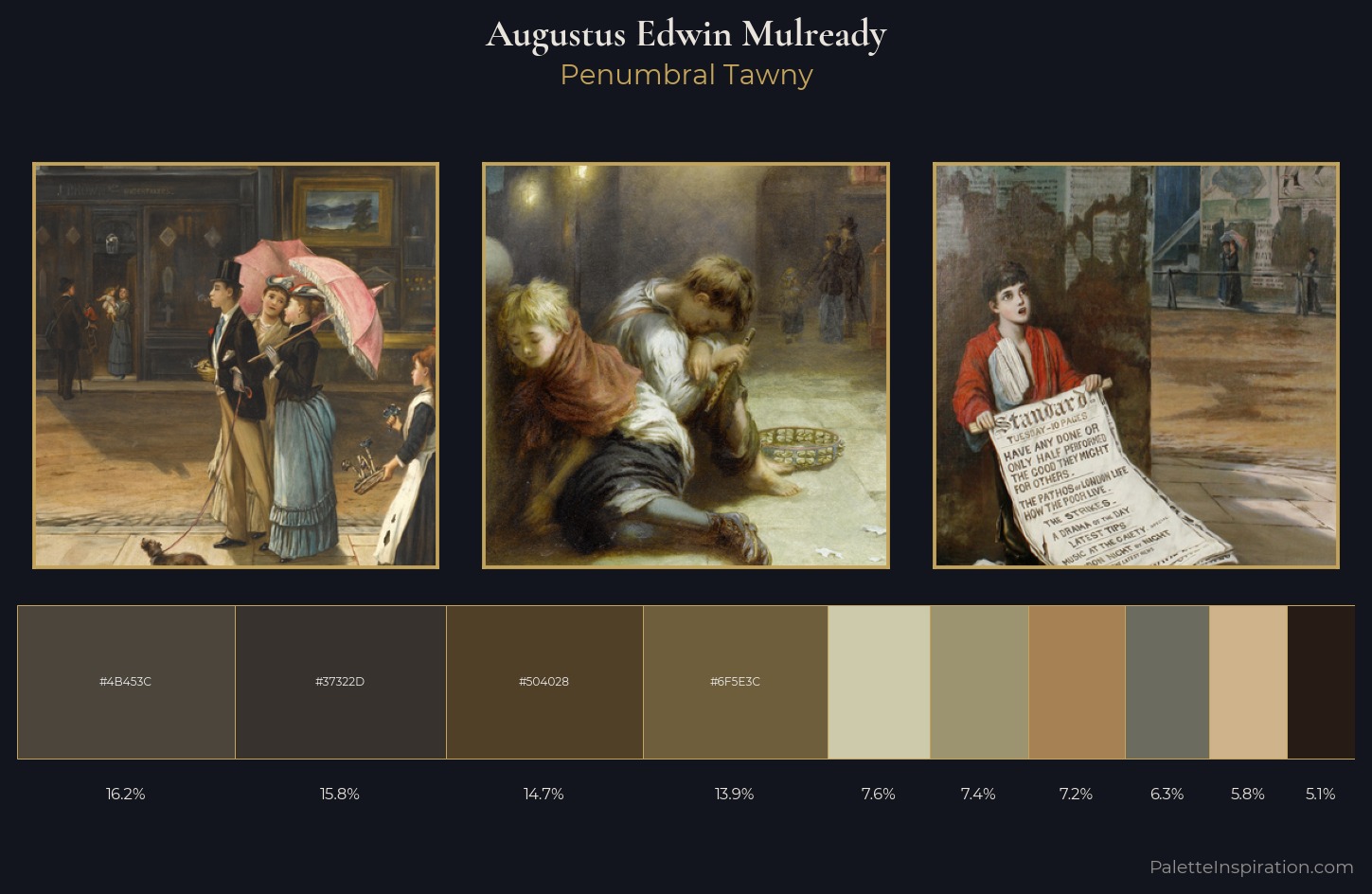 Augustus Edwin Mulready Palette 2 — Penumbral Tawny