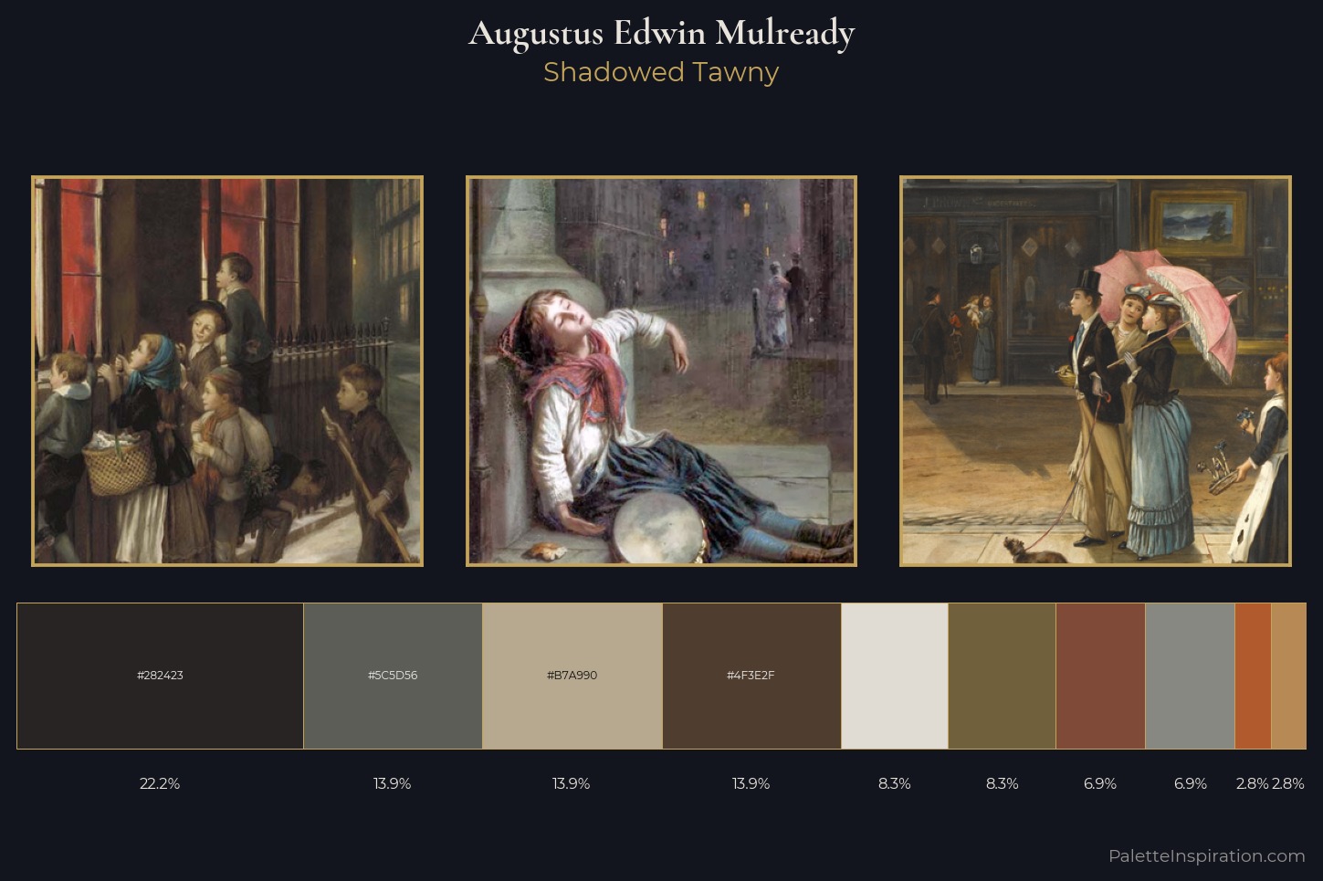 Augustus Edwin Mulready Master Palette — Shadowed Tawny