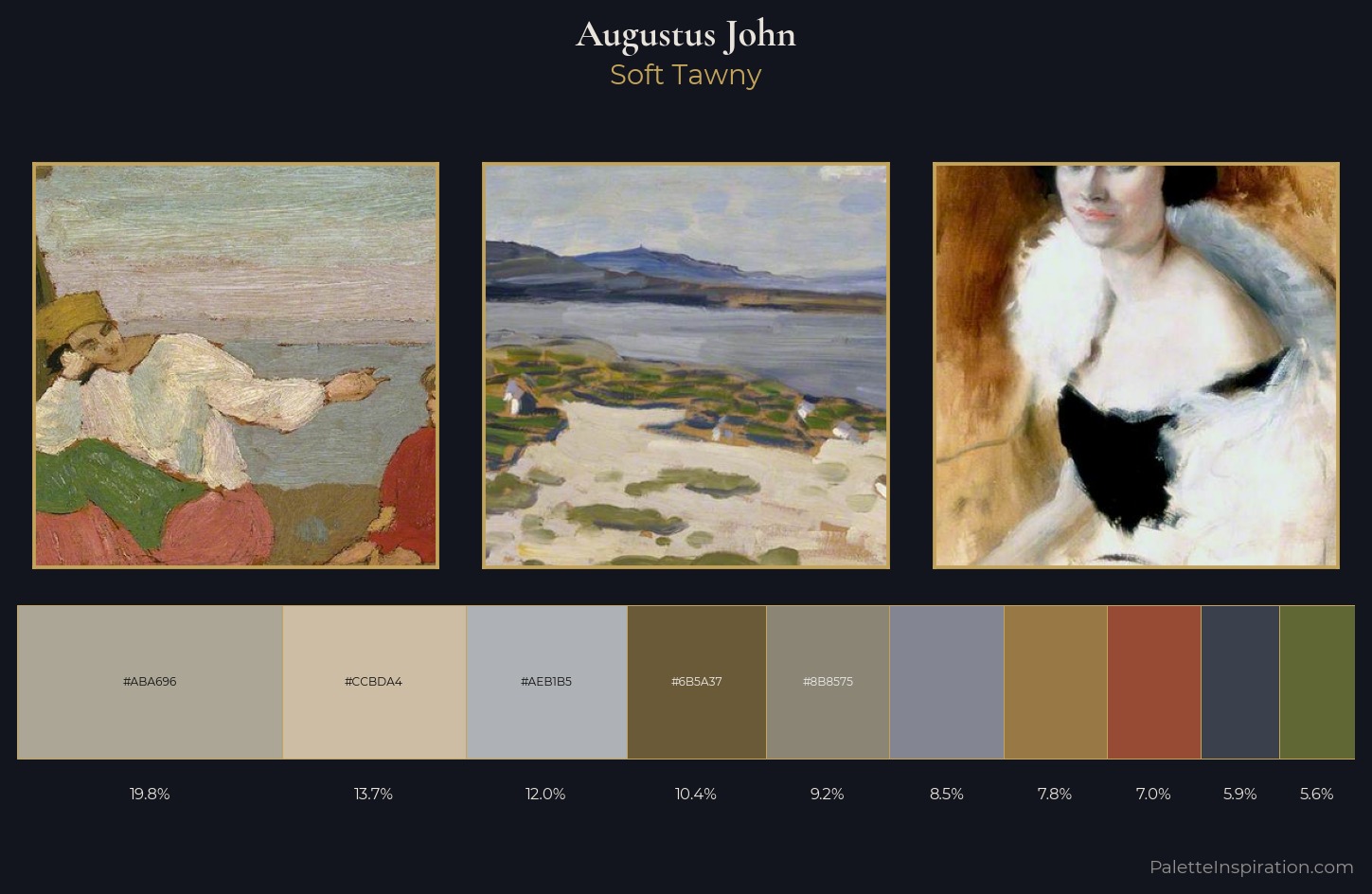 Augustus John Palette 3 — Soft Tawny