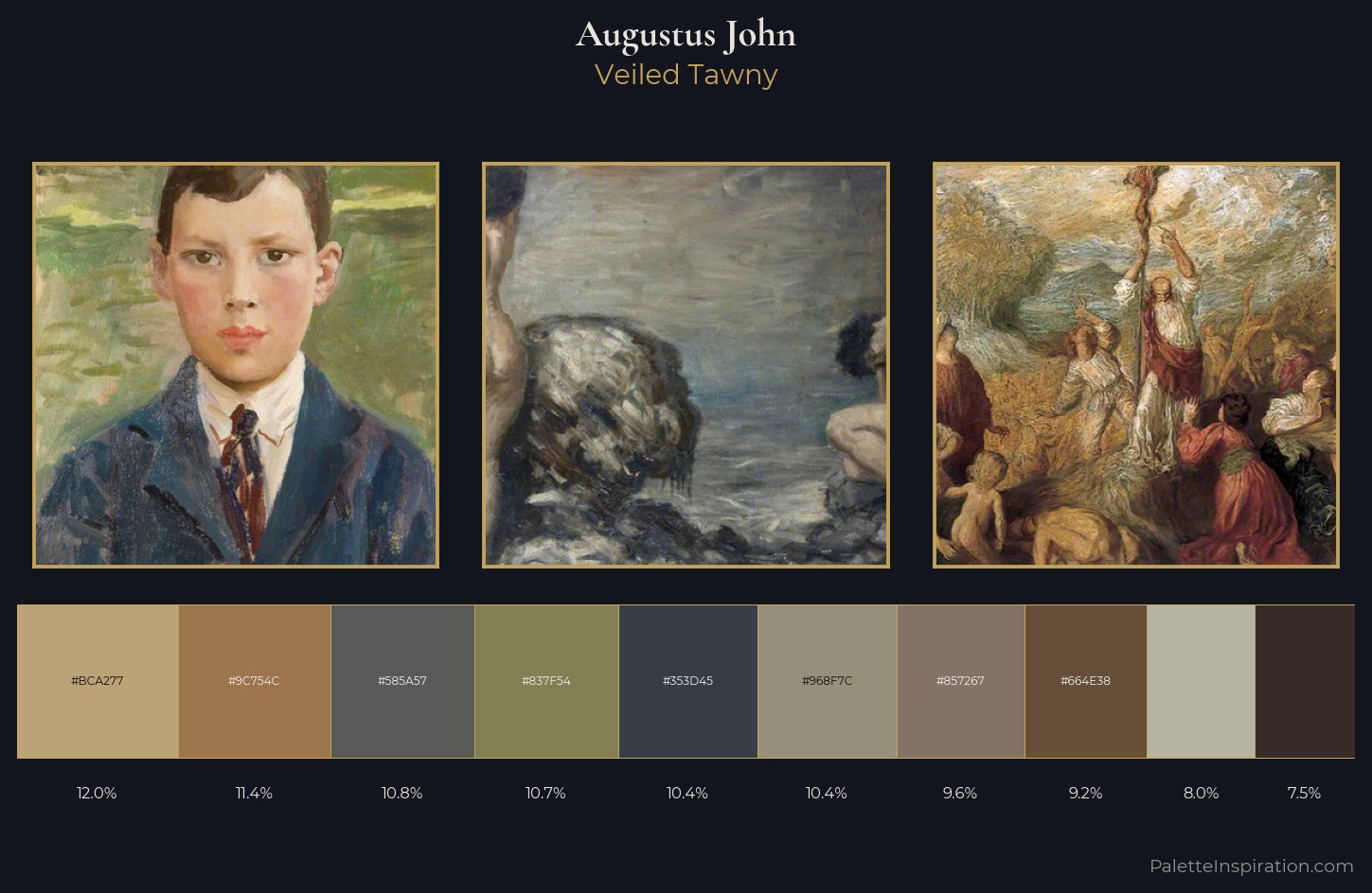 Augustus John Palette 6 — Veiled Tawny