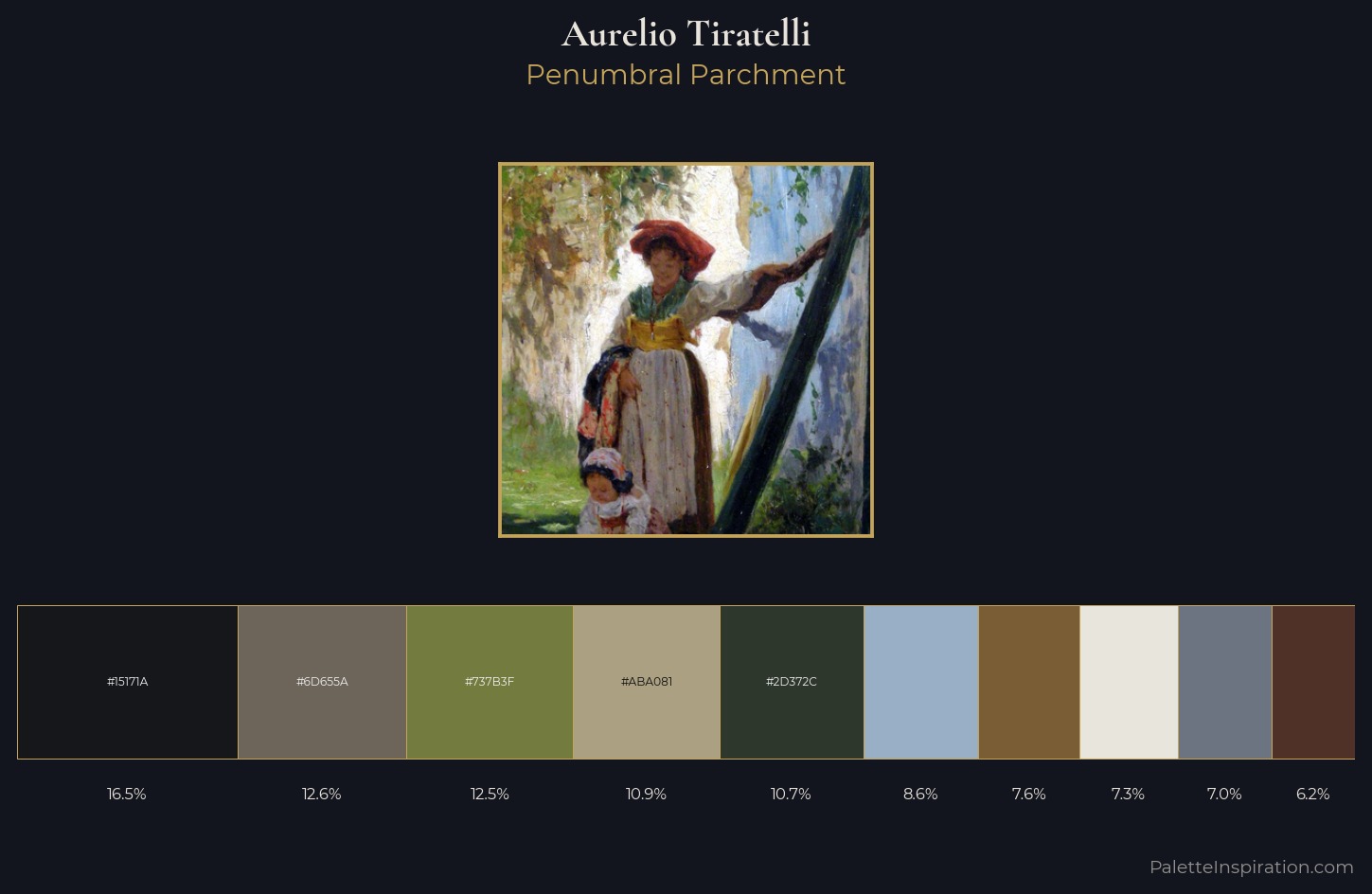 Aurelio Tiratelli Palette 1 — Penumbral Parchment