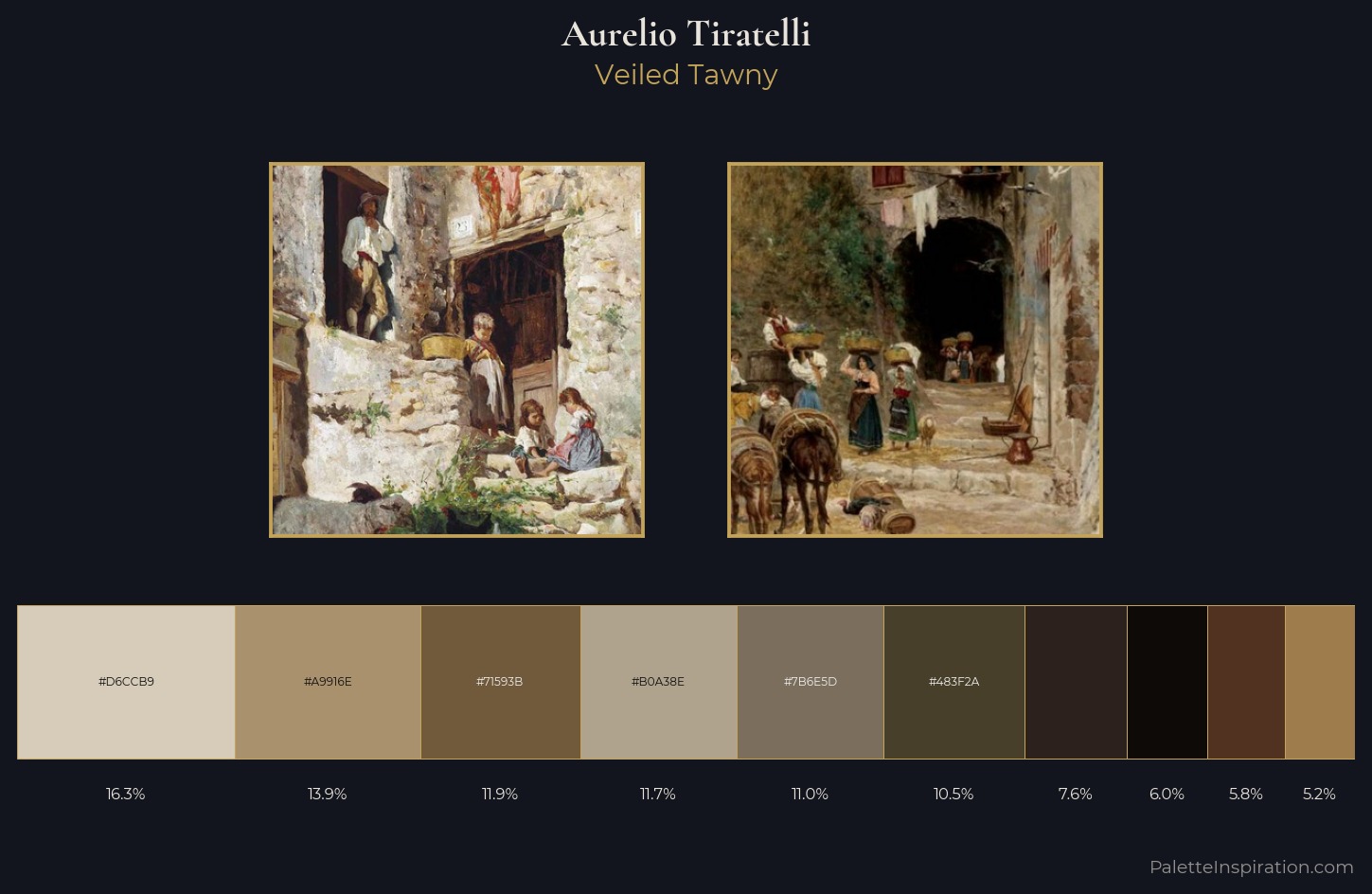 Aurelio Tiratelli Palette 4 — Veiled Tawny
