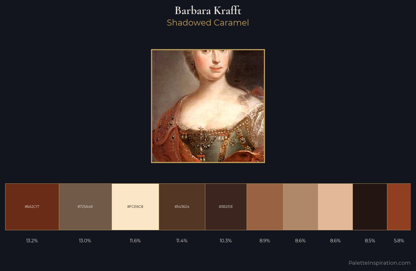 Barbara Krafft Palette 2 — Shadowed Caramel
