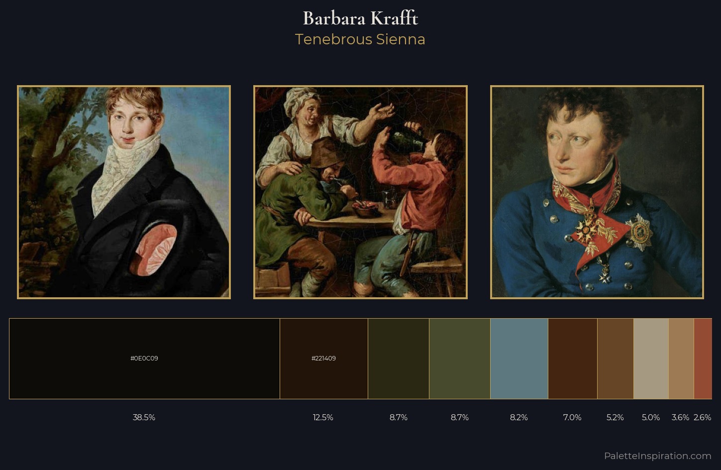 Barbara Krafft Palette 4 — Tenebrous Sienna