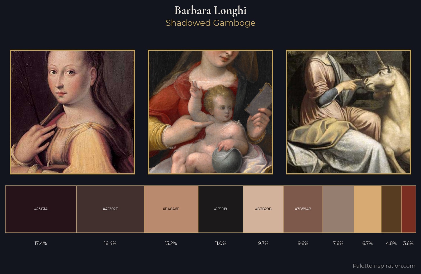 Barbara Longhi Palette 2 — Shadowed Gamboge