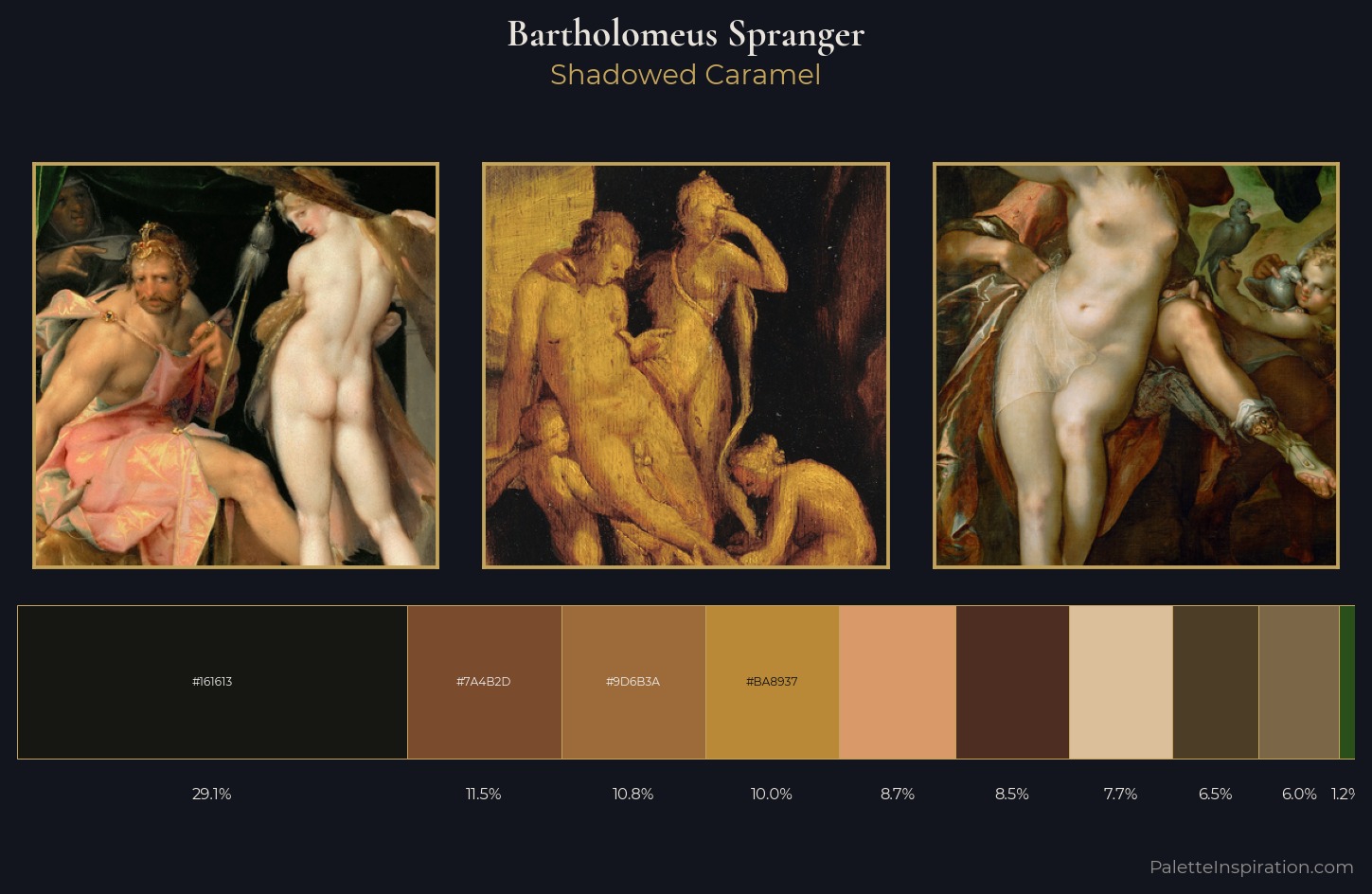 Bartholomeus Spranger Palette 2 — Shadowed Caramel