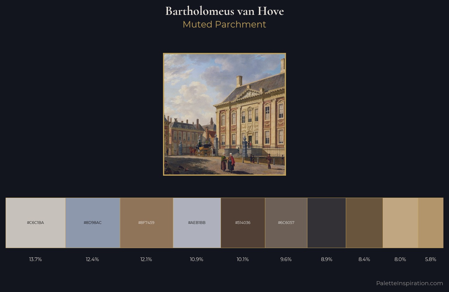 Bartholomeus van Hove Palette 1 — Muted Parchment