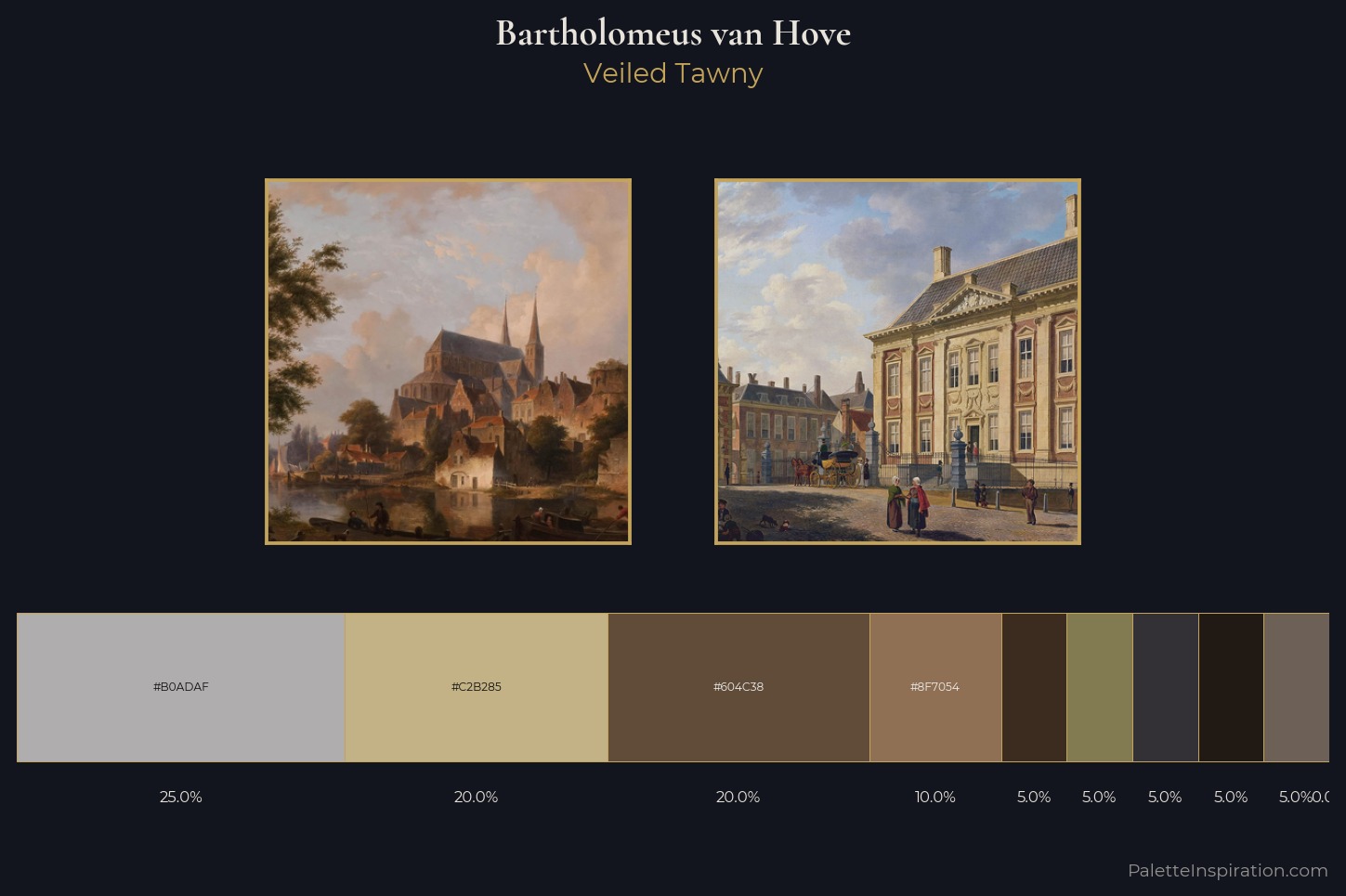 Bartholomeus van Hove Master Palette — Veiled Tawny