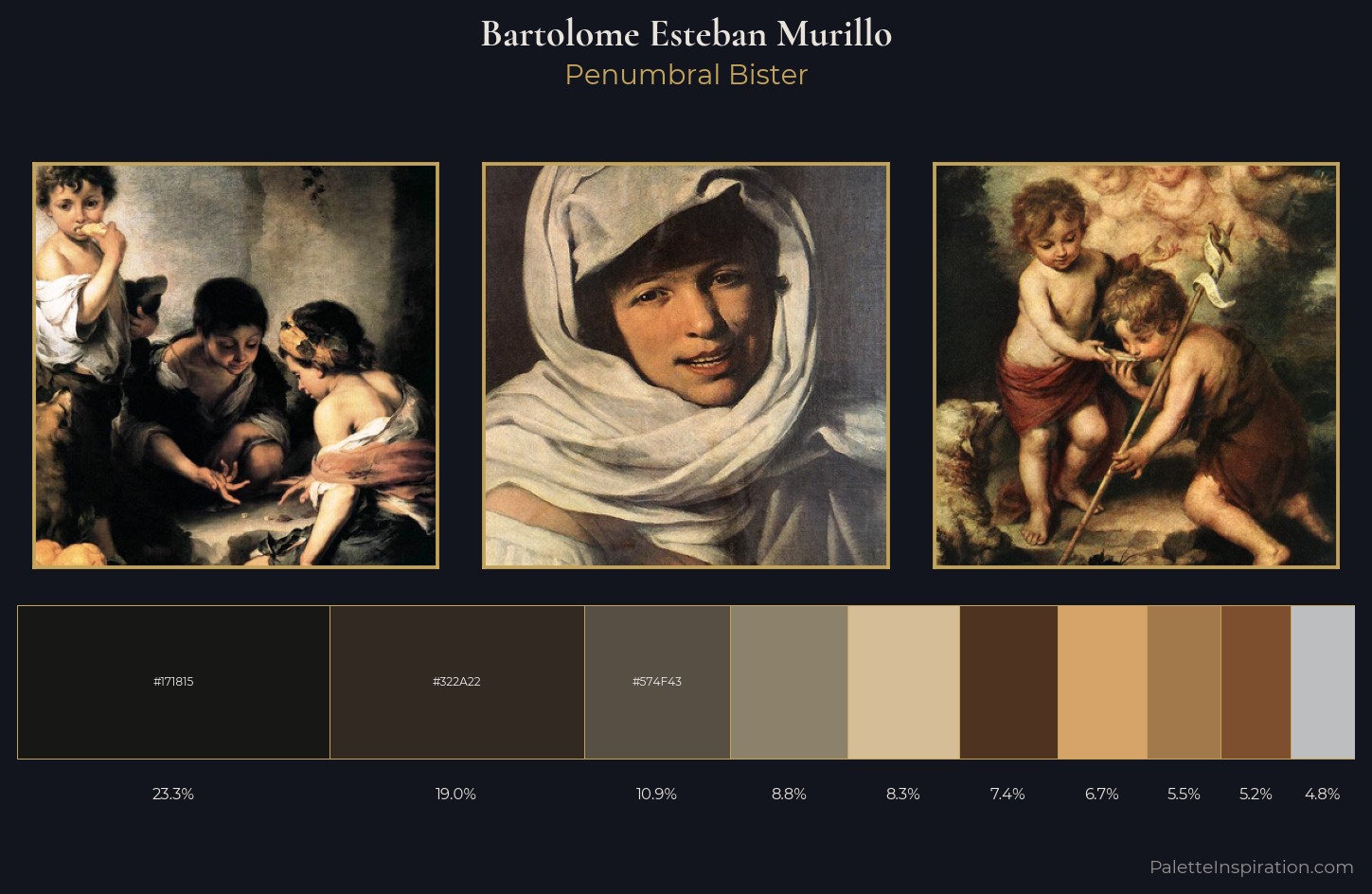 Bartolome Esteban Murillo Palette 4 — Penumbral Bister
