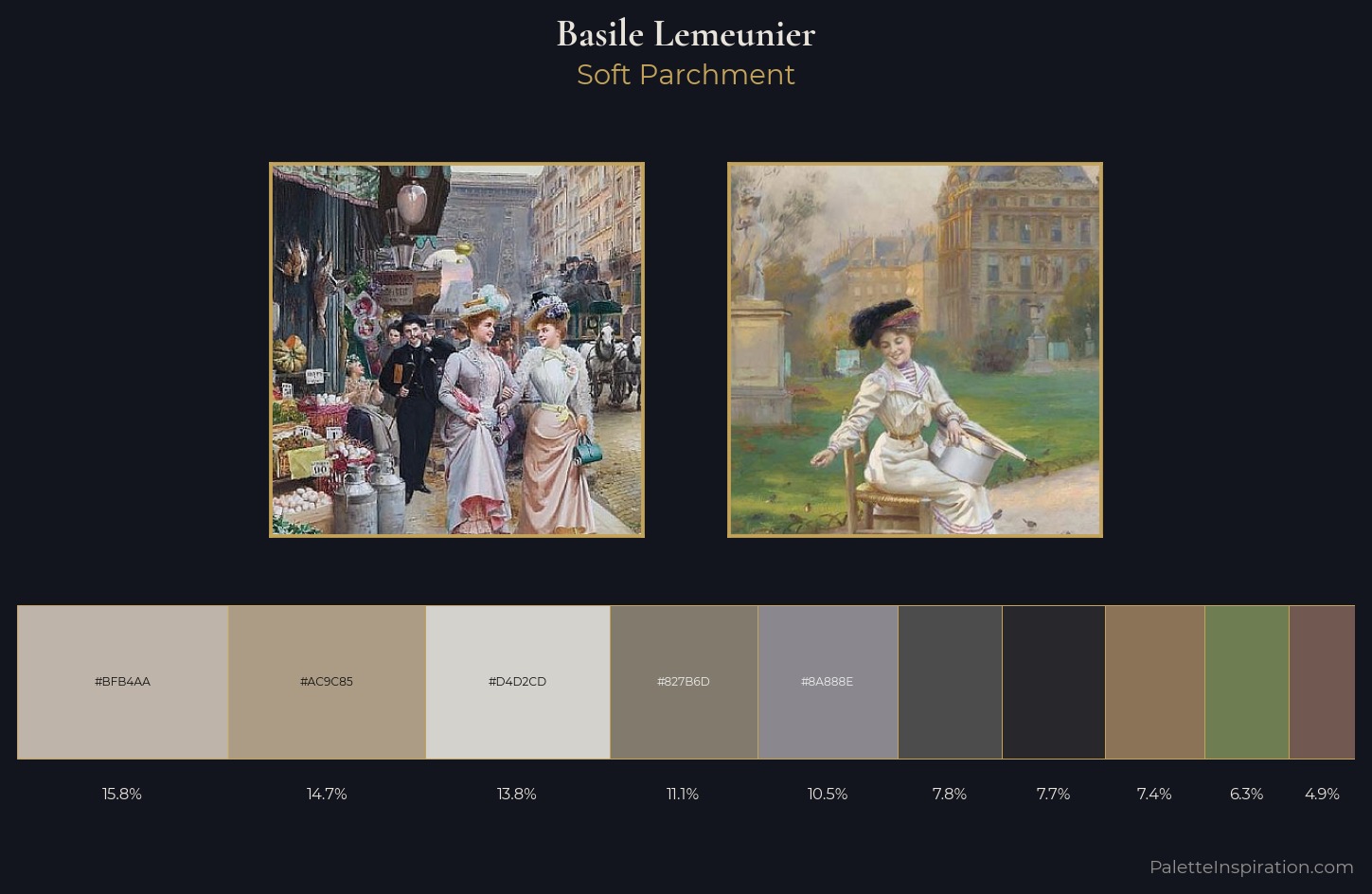 Basile Lemeunier Palette 1 — Soft Parchment