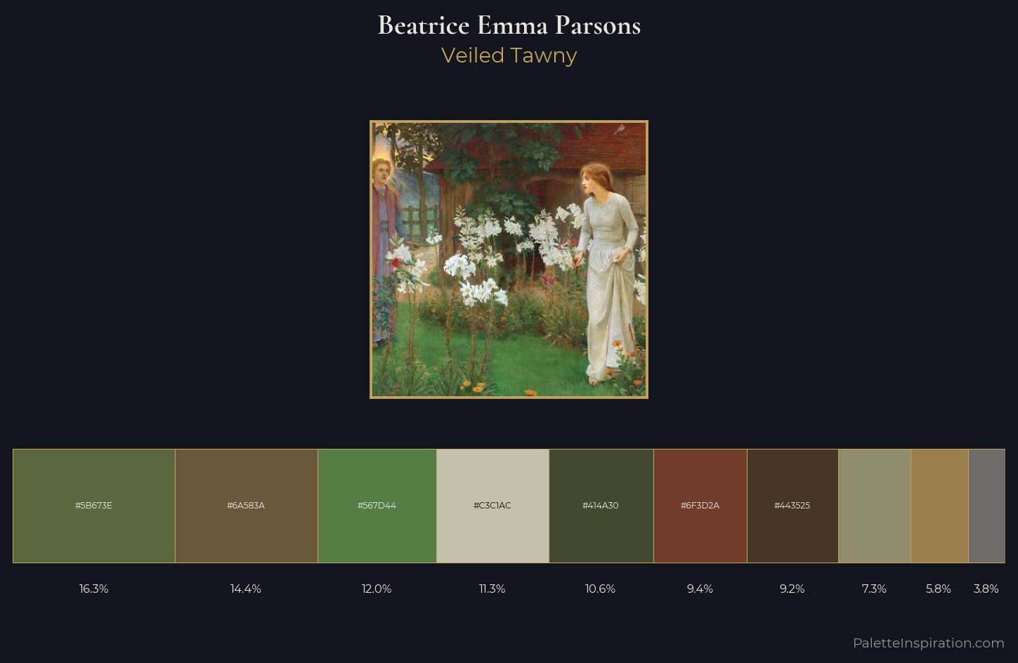 Beatrice Emma Parsons Palette 1 — Veiled Tawny
