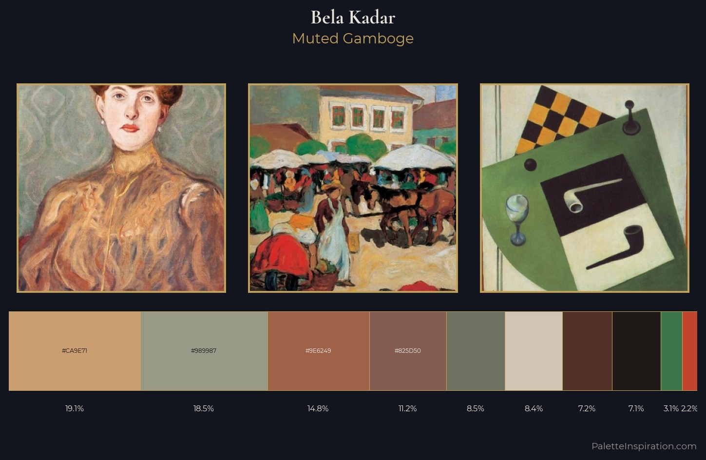 Bela Kadar Palette 3 — Muted Gamboge
