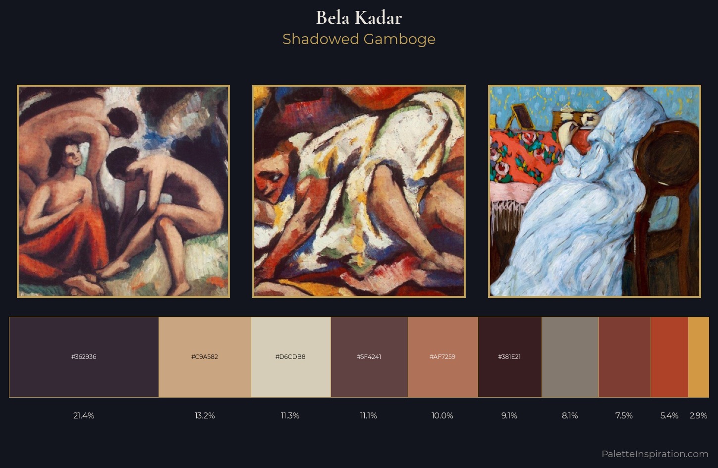 Bela Kadar Palette 4 — Shadowed Gamboge