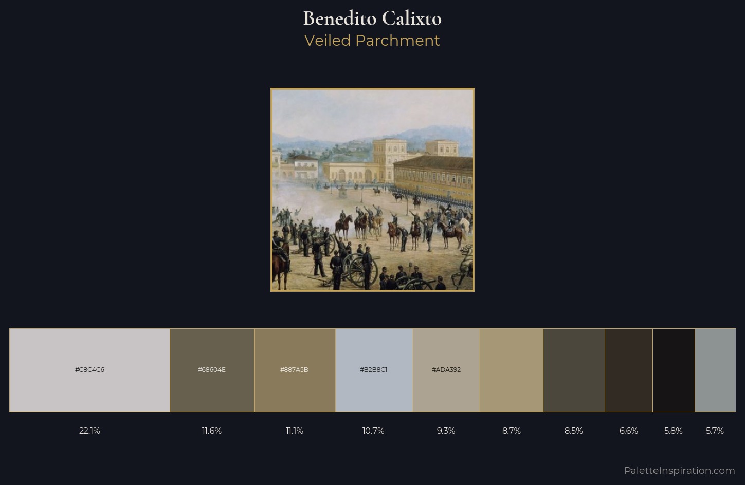 Benedito Calixto Palette 1 — Veiled Parchment